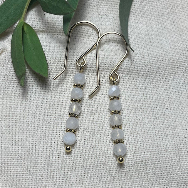 Sweet Pea Earrings, Gold