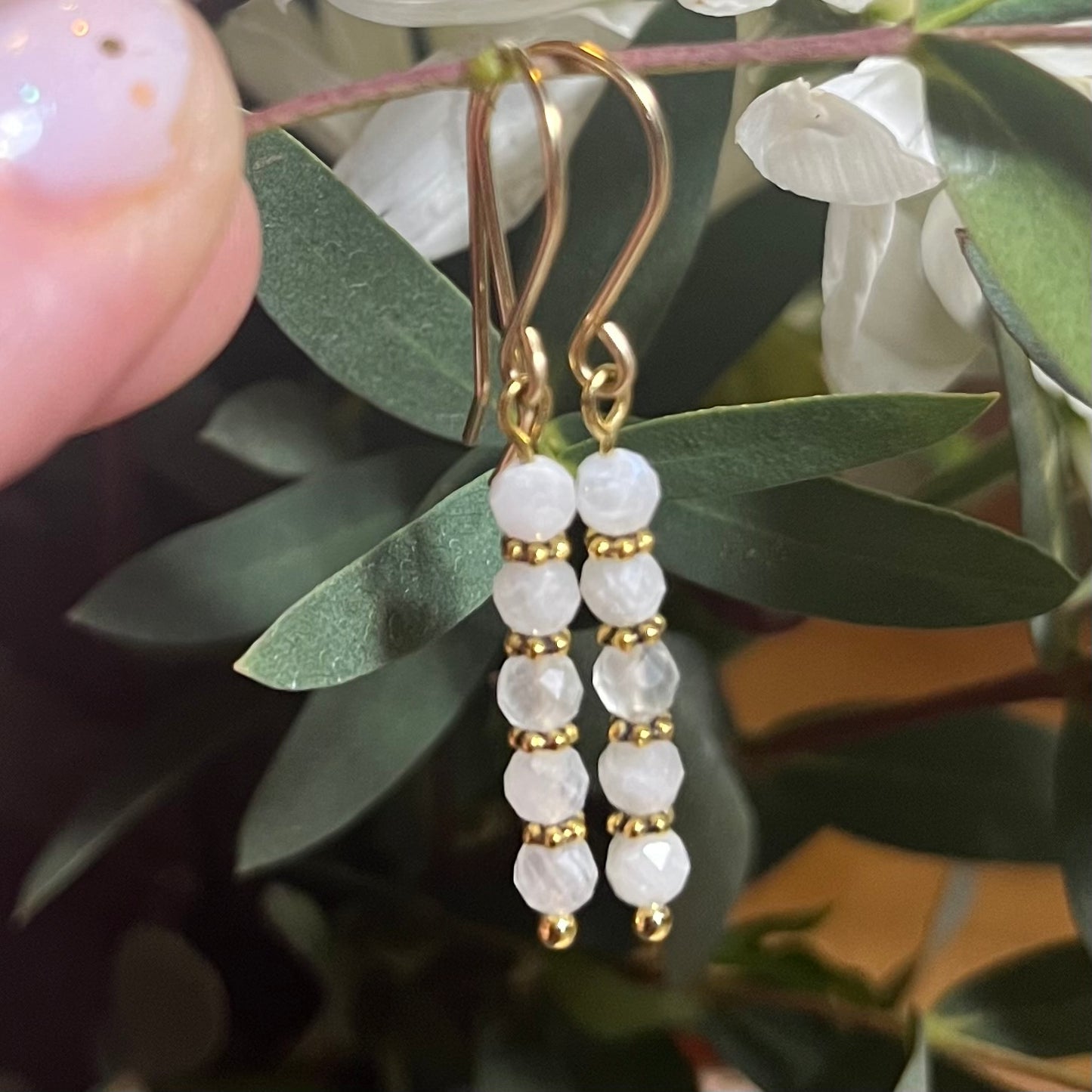 Sweet Pea Earrings, Gold
